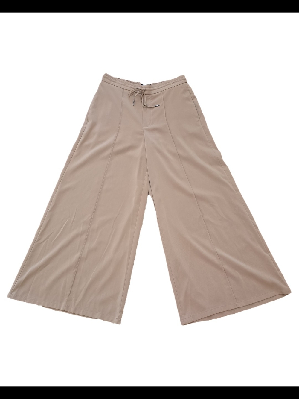 Simply Vera Vera Wang Wide Leg Drawstring Pants in Taupe